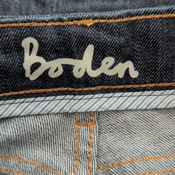 New BODEN Dark Blue Wash Slim Straight Leg Jean 2R / 2 Regular 30.5" Inseam - Picture 8 of 10